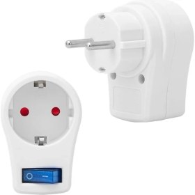 Resim Powermaster 16816 Tekli Beyaz Anahtarlı Akım Korumalı Priz 