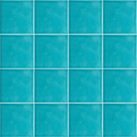 Resim Armada Çini 12,5X12,5 cm Düz Turkuaz Çini Seramik Karo 