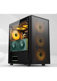 Resim Aztech 600w Skylıne Azt04 Rgb Gaming Mid-tower Pc Kasası 