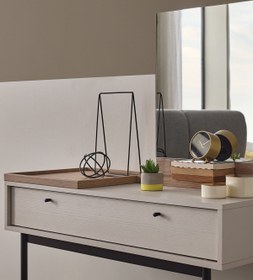 Resim Enza Home Loreto Makyaj Masası - Kırık Beyaz 