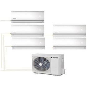 Resim Airfel 5LMX125 9+9+9+12+18 İç 42.000 Btu Dış Duvar Tipi Multi Split Klima 