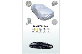 Resim Dokaca Gri Hyundai Elantra 2016 - 2021 Uyumulu Oto Branda, Araba Brandası, Koruyucu Örtü 