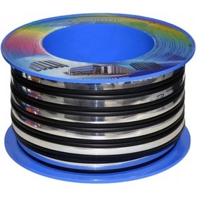Resim Carub Çıta Sal 16a 26 Mm X 50 Mt Oluklu Siyah Krom Br1501201 