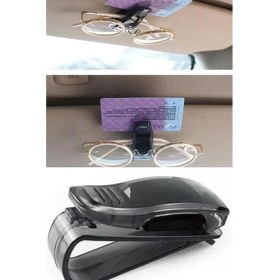 Resim Araba Oto Güneşliğe Takılan Mandallı Güneş Gözlük Tutacağı Klips 