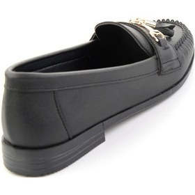 Resim Siyah Kadın Loafer Ayakkabı K01140006209 