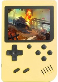 Resim Retro Mini El Video Oyun Konsolu 8-bit 3.0 Inç Renkli Lcd Ekran Dahili 500 Oyun Yellow 