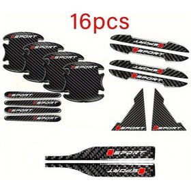 Resim Cloudstore 16 Parça Araç Aksesuar Seti: Yan Ayna Kapak Ve Kapak Koruma Filmleri Çizilme Önleyici 