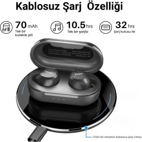 Resim Tozo Nc9 Pro Anc ve Enc Gürültü Engelleme Bluetooth 5.3 Kablosuz Tws Kulaklık 