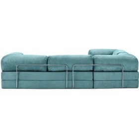 Resim Legom Modüler Koltuk Takımı L Koltuk Sünger Yatak Kanepe İndigo 