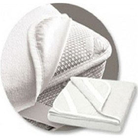 Resim Sıvı Geçirmez 70x140 Cm Köşe Lastikli Bebek Alezi Beyaz 