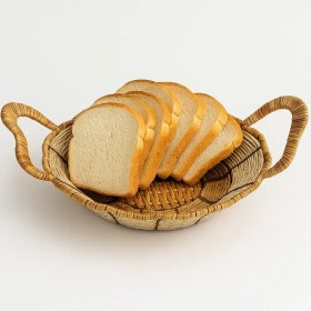 Resim Noah Exclusive Yuvarlak Hasır Ekmek Sepeti-24 cm x 7 cm 