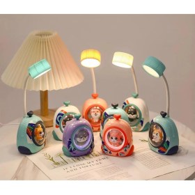 Resim Sevimli Hayvan Kabinli Çocuk Masa Lambası Rgb LED Gece Lambası 