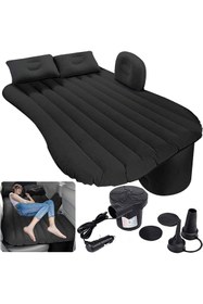 Resim Yellowtech Şişme Araba Koltuk Yatağı Siyah – Otomobil Arka Koltuk Uyumlu, Pompa Yastık Tamir Setli 