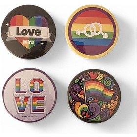 Resim Lgbt Magnet Set 1 - 4'lü Lgbt Magnet Karışık Renkli 