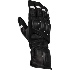 Resim Knox Oulton MK2 Korumalı Deri Motosiklet Eldiveni Siyah / Beyaz 