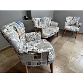 Resim Azra Mobilya Çay Seti Koltuk Takımı - Cafe - Balkon - Bahçe - Ofis Mobilyası - Oturma Grubu Beyaz 