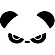 Resim Sticker World Panda Ayna Sticker 