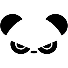 Resim Sticker World Panda Ayna Sticker 