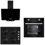 Resim Ferre 6010 - S2140 - D003 New Italiano Siyah Ankastre Set 