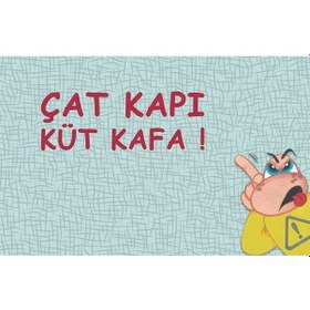 Resim Çat Kapıya Hayır Önü Paspas Lovebug-t 