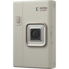Resim Fujifilm Instax Mini Liplay Plus Hybrid Fotoğraf Makinesi Sand Beige 