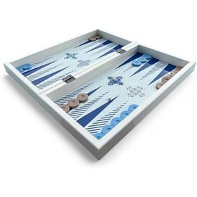 Resim CET PRIME Blue Tile Tavla, Çizilmez Zeminli, Mıknatıslı MDF Kasa, 2 Kat Vernik Cilalı 