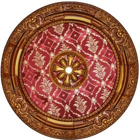 Resim 90x90 Oval Kahve Renk Saray Tavan Göbek 