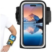 Resim Willowhaven Siyah Koşu Bilekliği Telefon Tutucu 6.8'' Telefonlar Ve Kalın Kılıflar İçin 