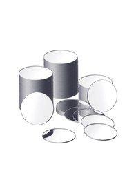 Resim El Sanatları İçin 25 Adet Mini Yapışkanlı Küçük Yuvarlak Ayna Çapı 5 İnç 