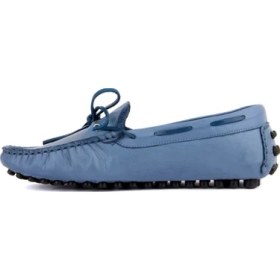 Resim Sail Laker's - Kot Mavi Deri Erkek Loafer 101-3791-11169 