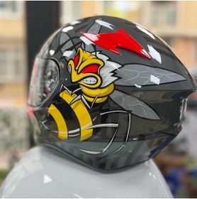 Resim Mt Targo Bee B5 Full Face Motosiklet Kaskı 65273 Kırmızı 