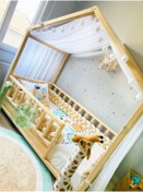 Resim Bir Başka Çocuk Özel Çatılı Lüx Montessori Yatak 