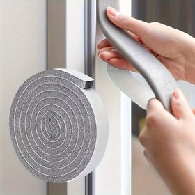 Resim 2 Rulo Kendiliğinden Yapışan İzolasyon Köpük Bantı, Ses Yalıtım Pencere Kapı Sızdırmazlık Bantı, Toz Yalıtım Gürültü Dışlayıcı Bantı, Ev İyileştirme, Sanat El Sanatları Kullanımı İçin 