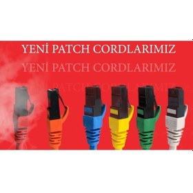 Resim Erat 'epc-250c6ulhy-0,50 50cm Utp Cat6 Patch Cord Lsoh Sarı 4x2x24 24 Awg-190899 