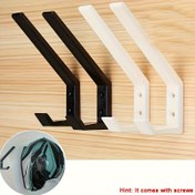 Resim 1 adet Duvara Monte Kask Rafı - Motosiklet Kaskları, Şapkalar, Eldivenler için Dayanıklı ABS Kanca | Kolay Kurulum, Motosiklet Aksesuarları | Modern Duvar Rafı | Güvenli Depolama, Motosiklet Ekipman Rafı 