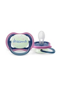 Resim Philips Avent Ultra Air Night Karanlıkta Parlar Gece Emziği 6-18 Ay Kız Çok Renkli 
