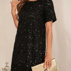 Resim Avrupa ve Amerika'dan Peruklu Zarif ve Şık Büyük Beden Kadın Elbisesi 