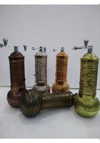 Resim Sarı Değirmen Osmanlı Motifli Kahve ve Karabiber Öğütücü 