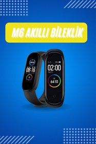 Resim SEBUONLİNE Akıllı Uyumlu Bileklik M6 Adımsayar Spor Modları Çağrı Görme Türkçe Menü 