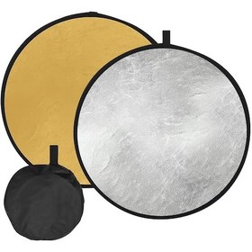 Resim Neevoyu 80cm/32in Çift Fonksiyonlu Güneş Paneli - Gümüş Işıklandırıcı Ve Altın Isıtıcı, Katlanabilir Fotoğraf Stüdyosu Ve Dış Mekan Aleti 