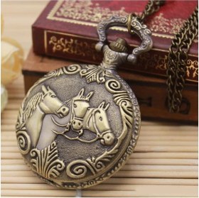 Resim At Büstü Köstekli Saat Model 1 