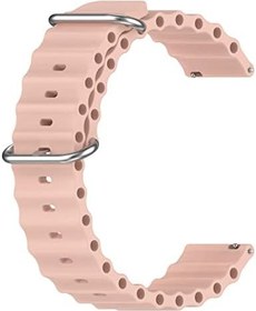Resim Microsonic Huawei Watch 5 46mm için Kordon Ocean Band Pembe [Watch 5 46mm ile Uyumlu Kordon - Pembe] 
