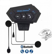 Resim Intercom Bt12 Bluetooth Motosiklet Kask Kulaklığı 