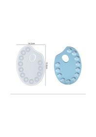 Resim Epoksi Reçine Silikon Kalıp İthal Resim Paleti Silikon Kalıp Hb60215-0022 