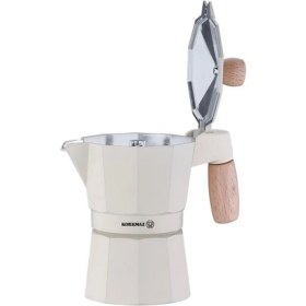 Resim Tekno Trust Beyaz Etna 3 Fincan Beyaz Moka Pot 150 ml 