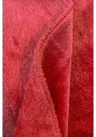 Resim Warm Embrase Kadife Kırmızı Yılbaşı Temalı Tv Battaniyesi Çift Kişilik Polar Battaniye Koltuk Şalı Kırmızı 