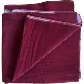 Resim SERA Okey Oyun Masa Örtüsü Ince Kadife Bordo 140 X 140 Cm 