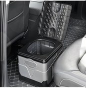 Resim Dashanshop Siyah Gri Taşınabilir Araç Tuvaleti Kolay Kullanım 