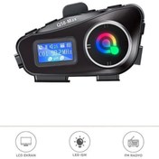 Resim BGGTech Uzun Menzilli Q58-MAX Bluetooth Intercom Motosiklet İçin Kask Kulaklık Seti 