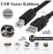 Resim Usb Printer Kablosu 1.5 Metre Usb2.0 - Siyah 